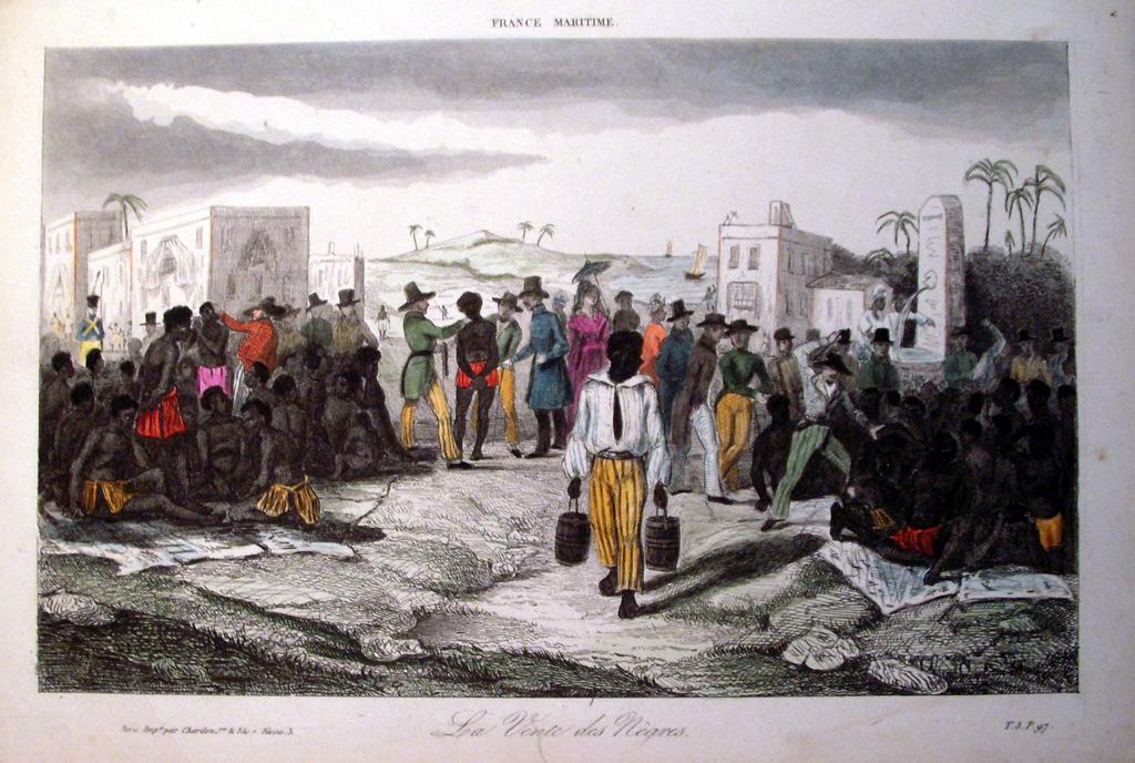 La vente des nègres (titre inscrit)