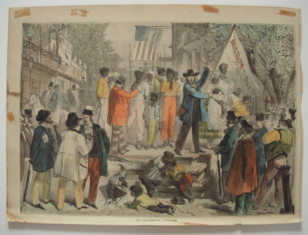 Une vente d'esclaves à Richemond (titre inscrit)