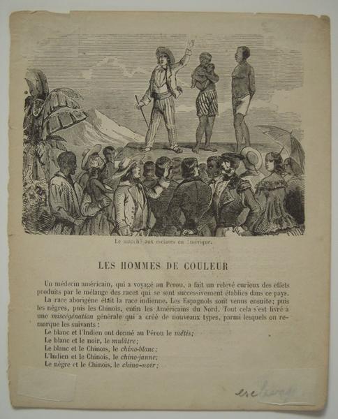 Les hommes de couleur (titre inscrit)
