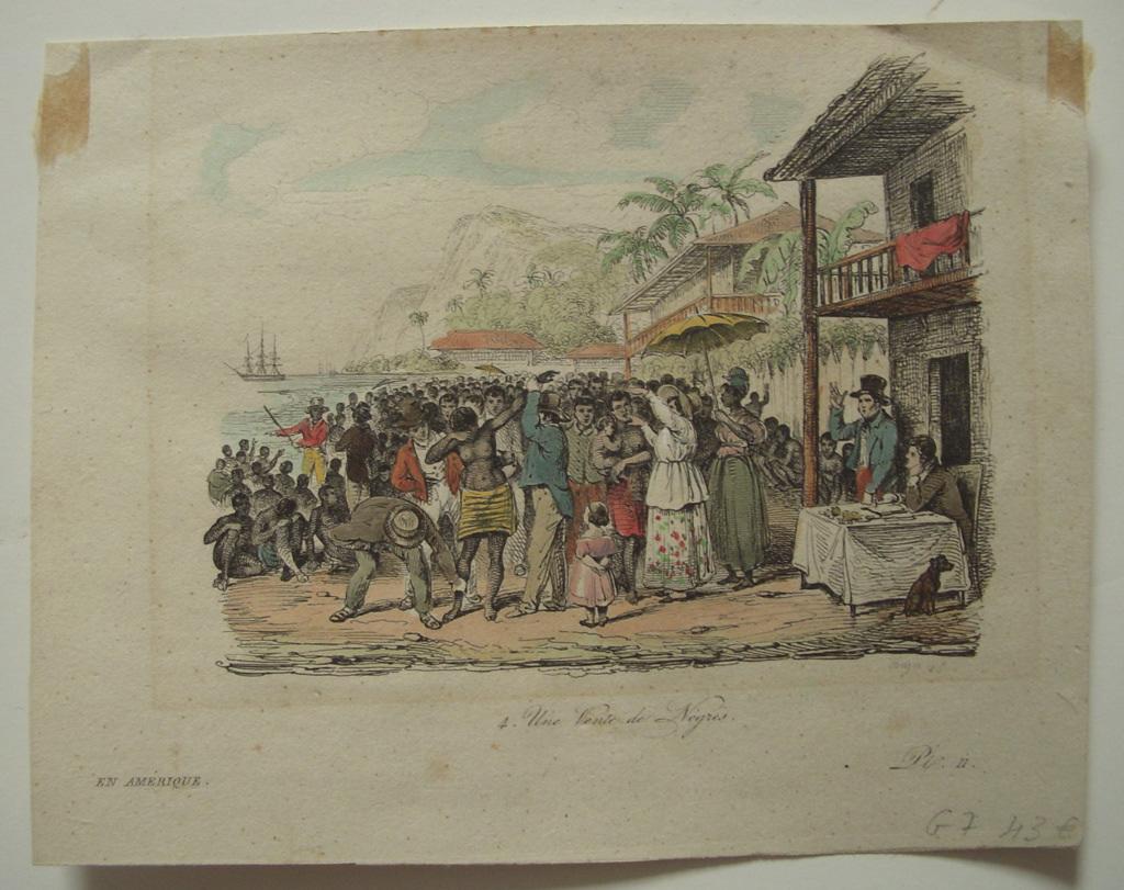 Une vente de nègres (titre inscrit)