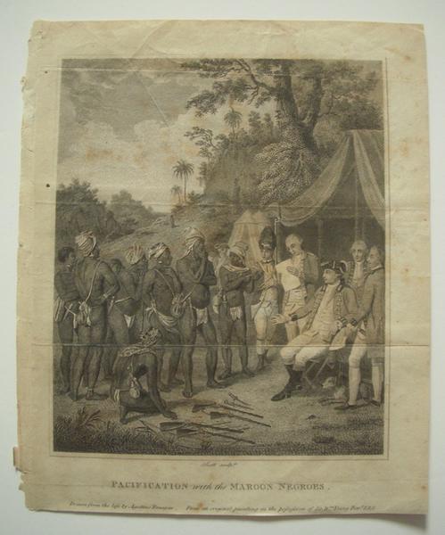 Pacification with the maroon negroes (titre inscrit, anglais)