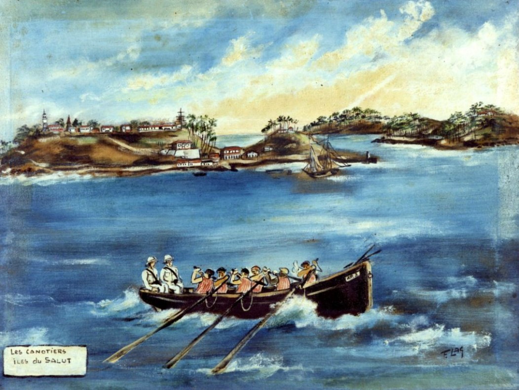 Les canotiers. Iles du Salut