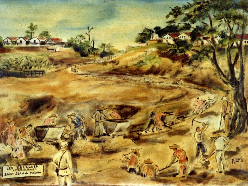 Les relégués (Pieds de biche). Saint Jean du Maroni