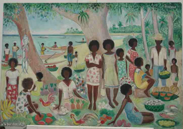 Marché au bord de mer (Mallicolo)