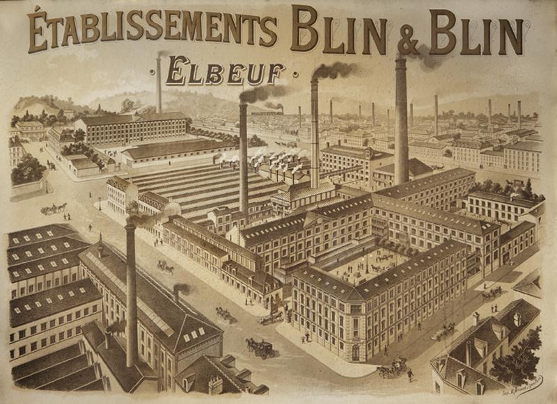 Vue des établissements Blin et Blin à Elbeuf