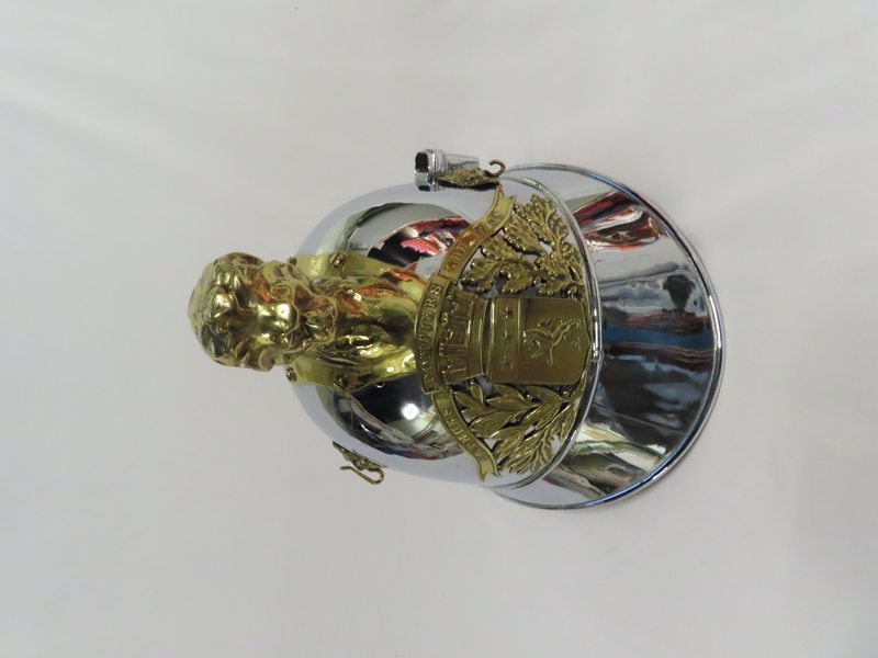 Casque de sapeur-pompier de Lyon à cimier tête de lion