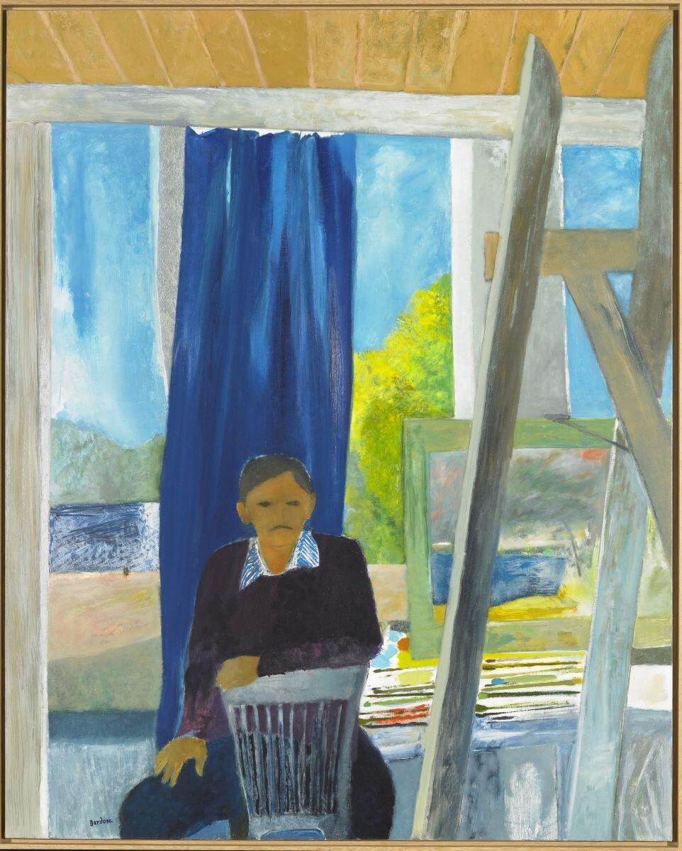Atelier au rideau bleu