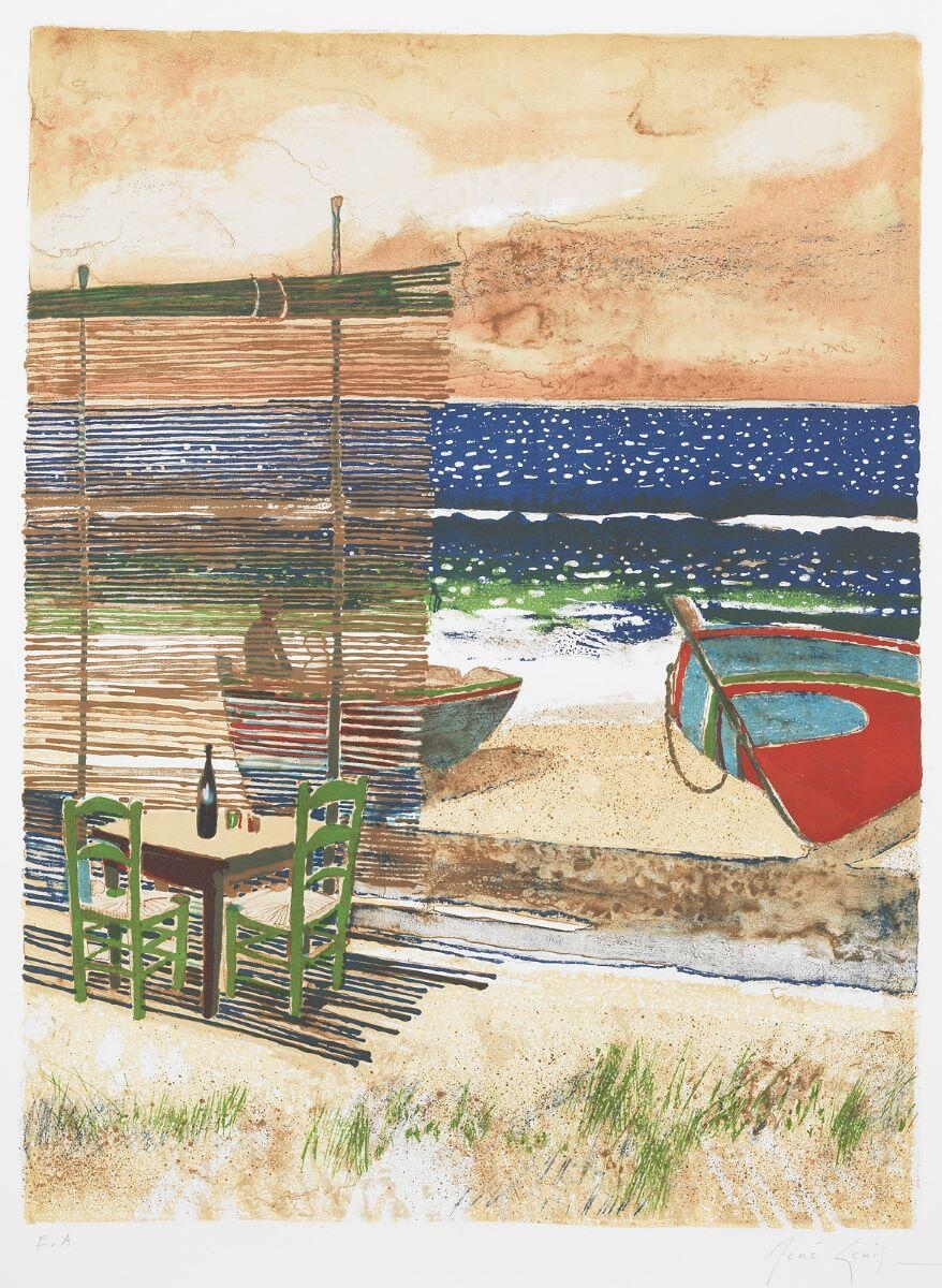 Le café sur la plage I, Almunecar, 1974