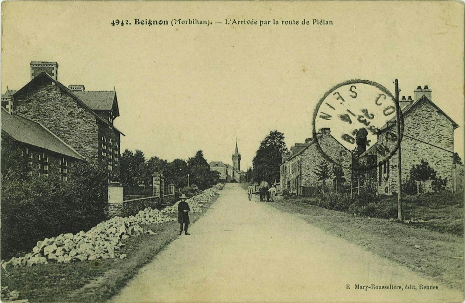 L'Arrivée par la route de Plélan