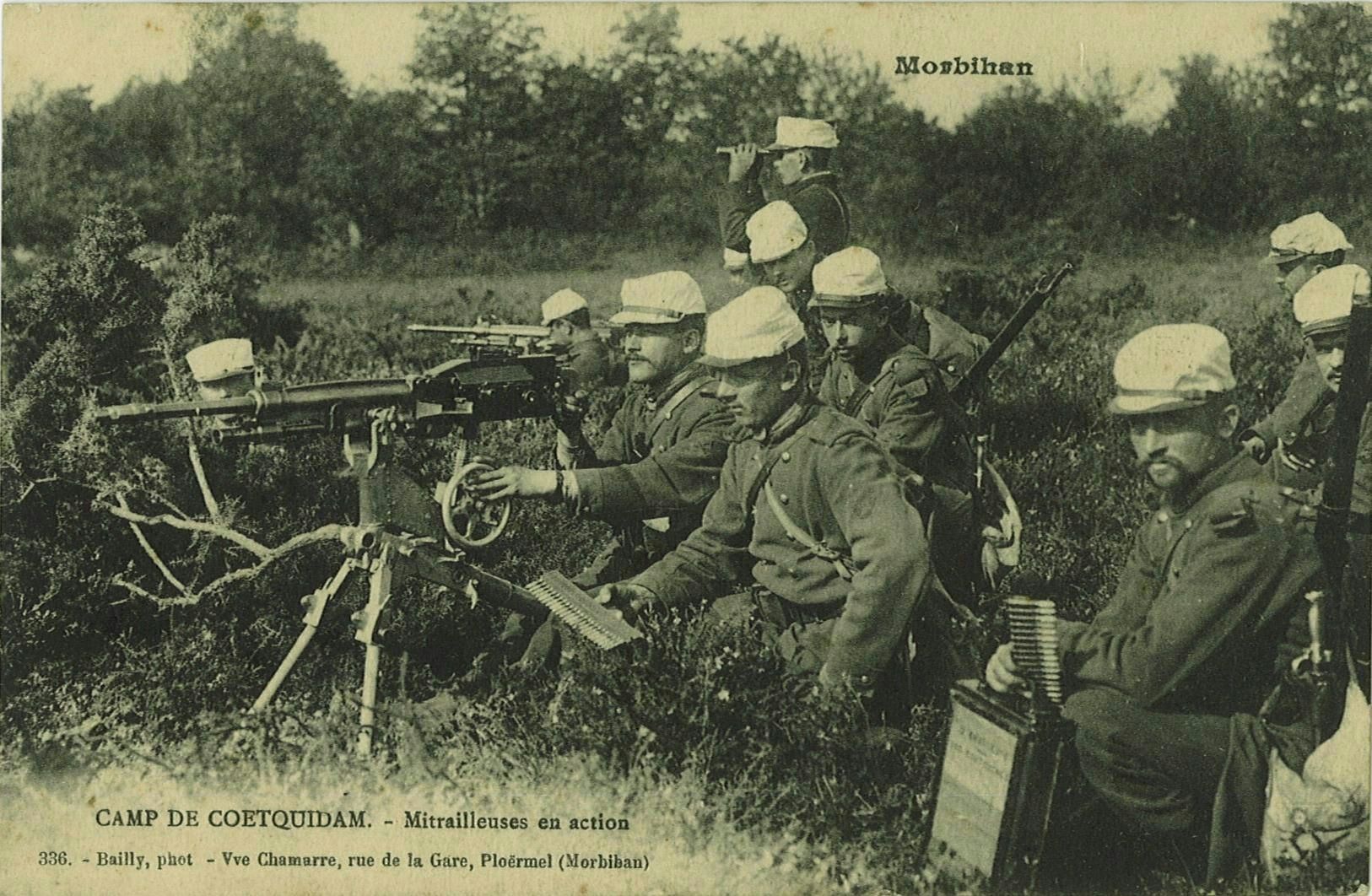 Mitrailleuses en action