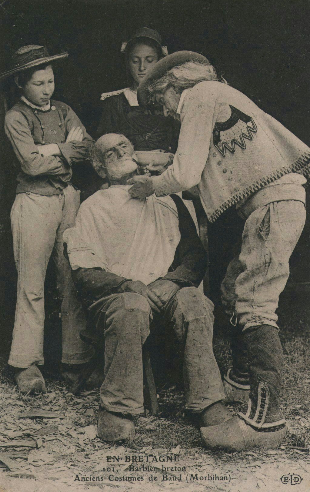 Barbier breton - Anciens Costumes de Baud