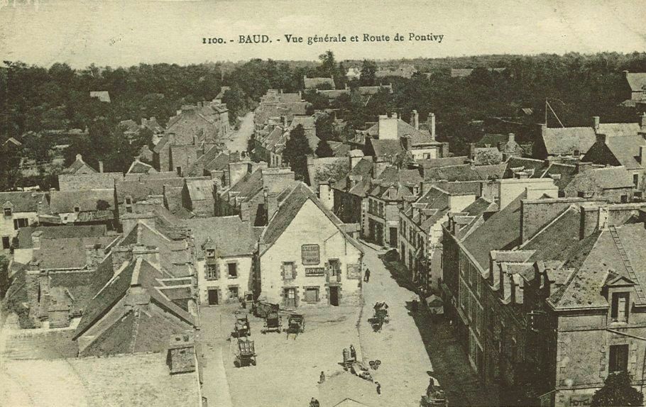 Vue générale et Route de Pontivy