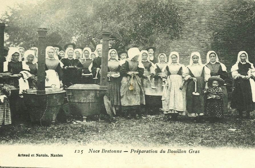 Noce Bretonne - Préparation du Bouillon Gras