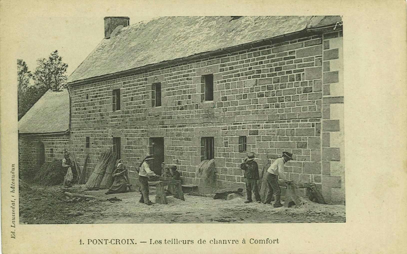 Les teilleurs de chanvre à Comfort