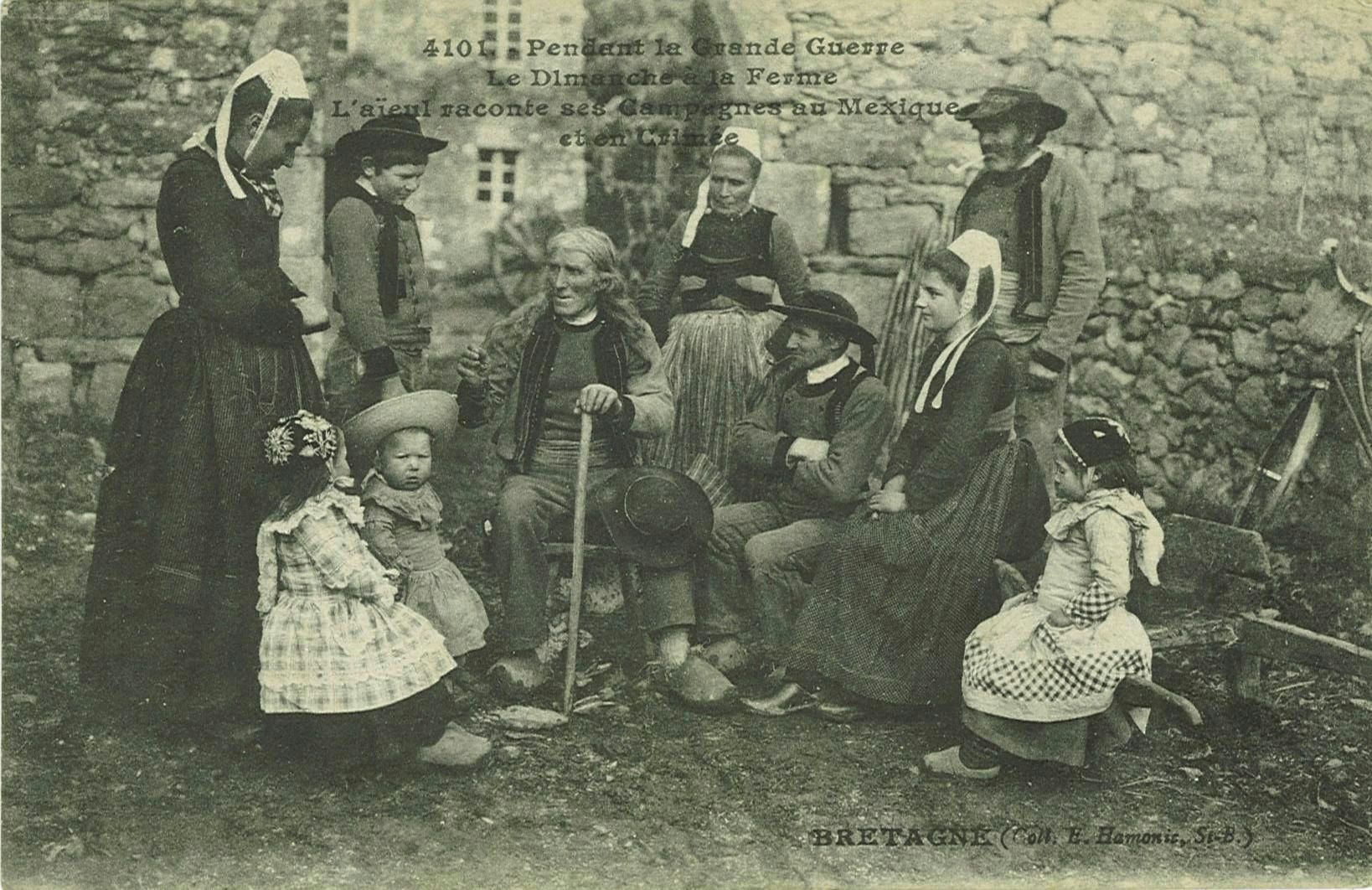 Pendant la Grande Guerre - Le Dimanche à la Ferme L’aïeul raconte ses Campagnes au Mexique et en Crimée
