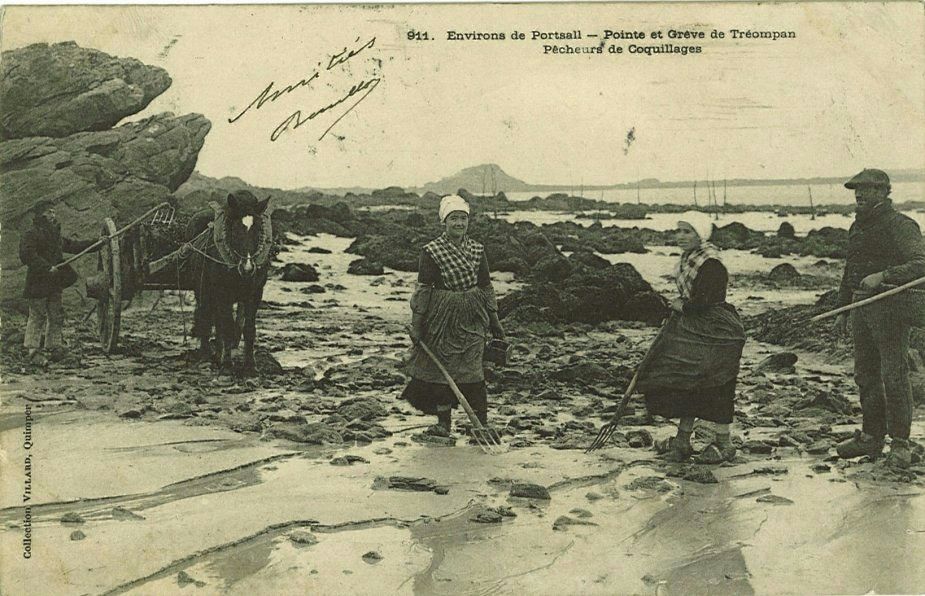 Pointe et Grève de Tréompan Pêcheurs de Coquillages