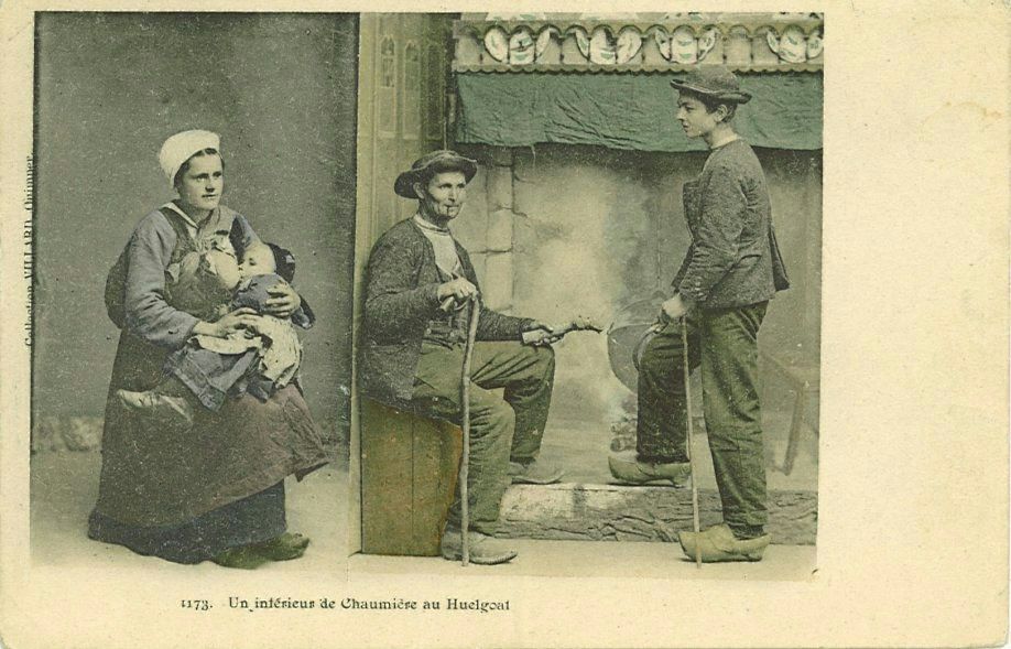 Un intérieur de Chaumière au Huelgoat