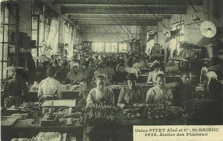 Usine PITET Aîné et Cie. St-BRIEUC - Atelier des Pinceaux