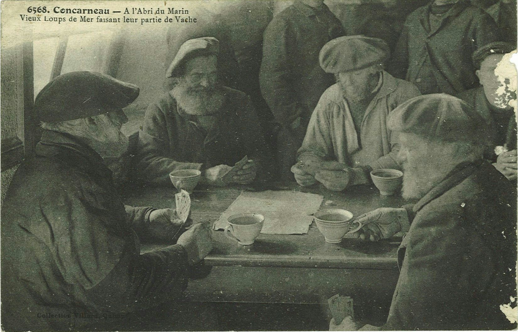 A l’Abri du Marin - Vieux Loups de Mer faisant leur partie de Vache