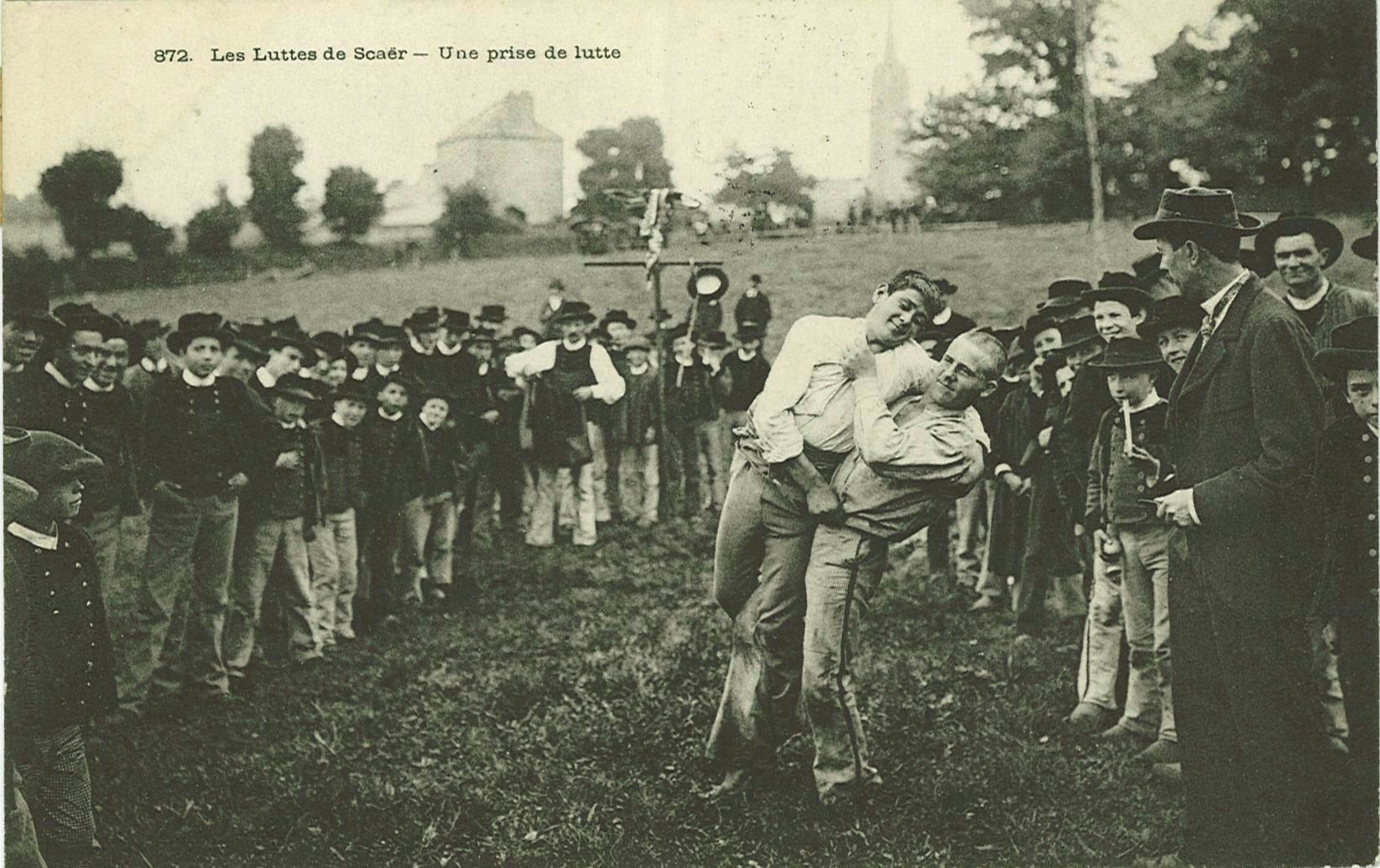 Une prise de lutte