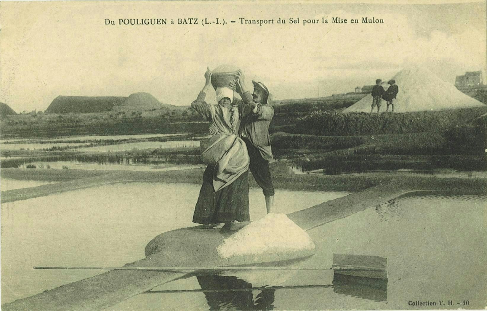 Du Pouliguen à Batz – Transport du Sel pour la Mise en Mulon