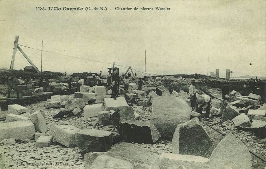L'Ile Grande - Chantier de pierres Watelet
