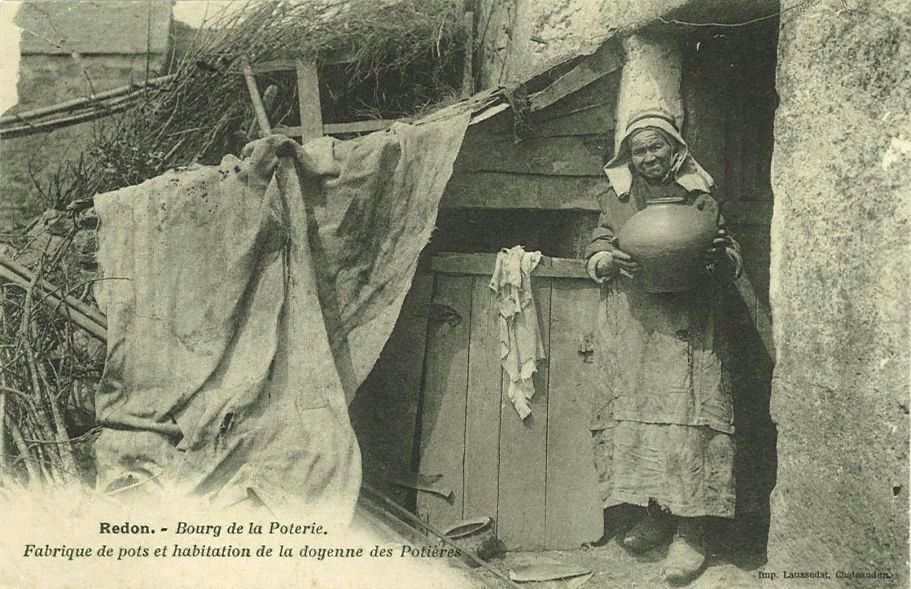 Redon.- Bourg de la Poterie - Fabrique de pots et habitation de la doyenne des Potières