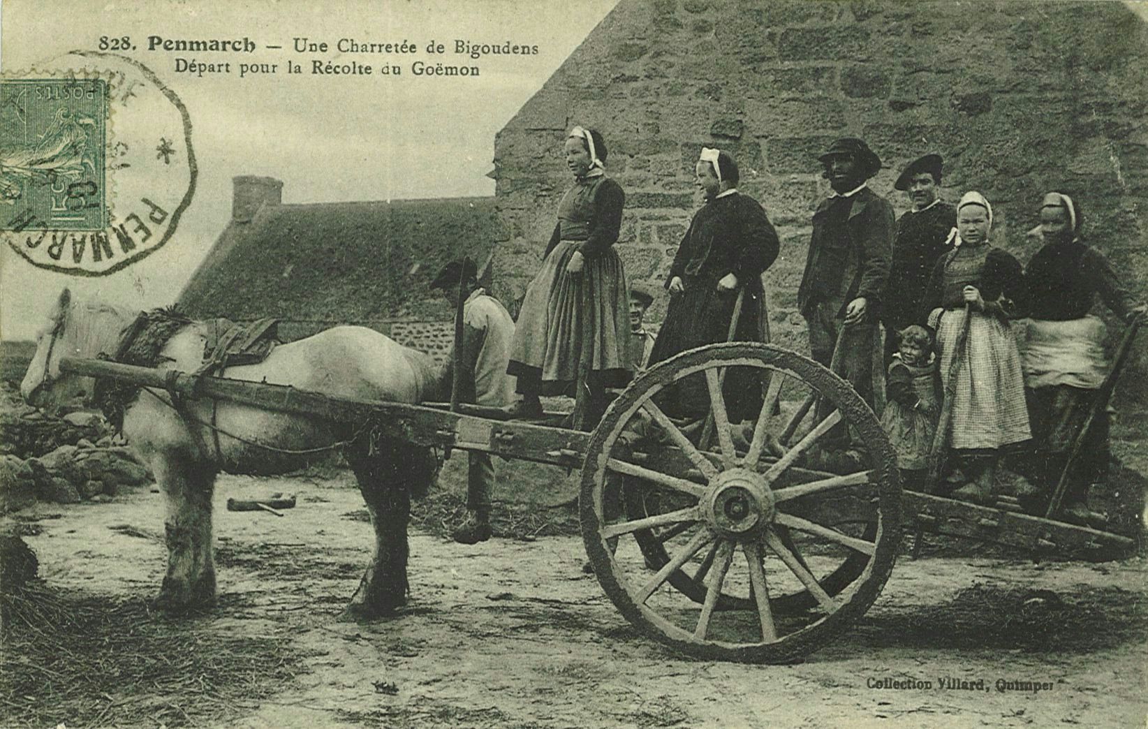 Une Charretée de Bigoudens - Départ pour la Récolte du Goëmon