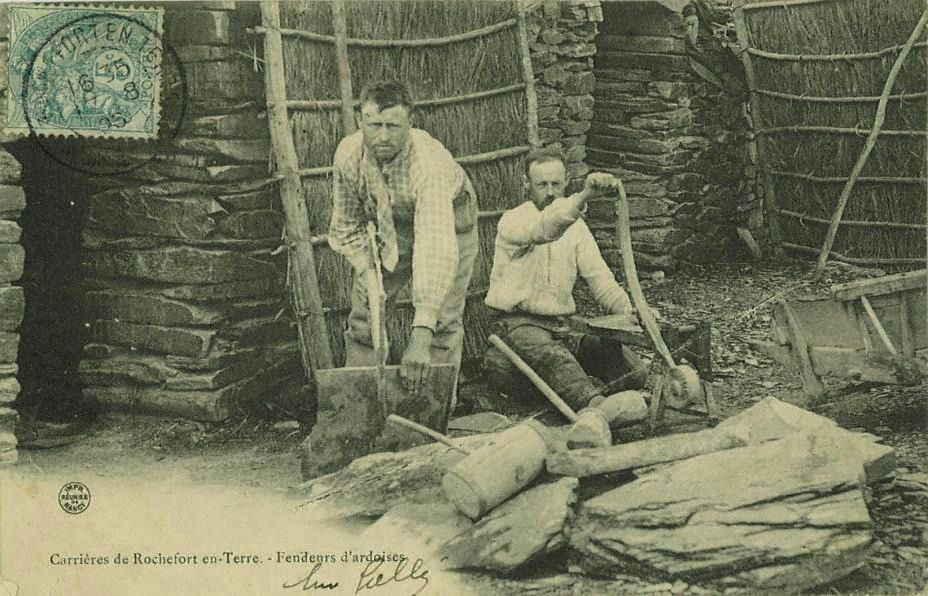 Carrière de Rochefort - Fendeurs d'ardoises