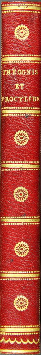 Sentences de Theognis et poème moral de Procylide