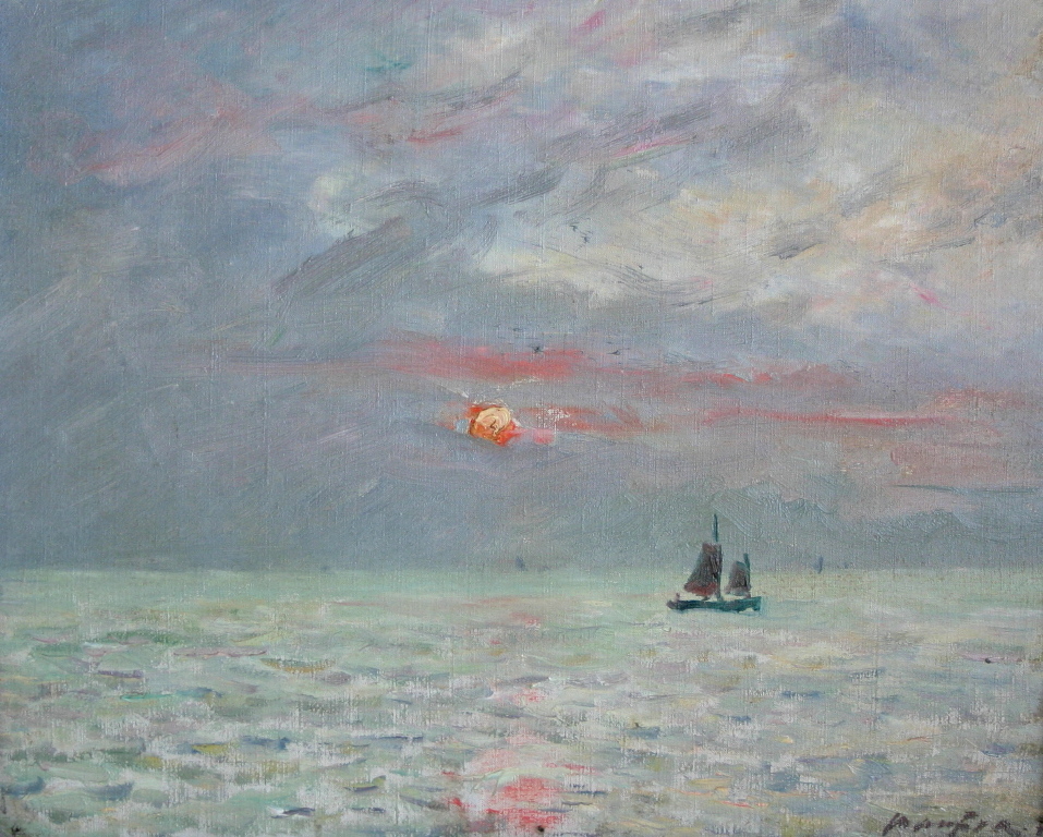 Bateaux au coucher du soleil