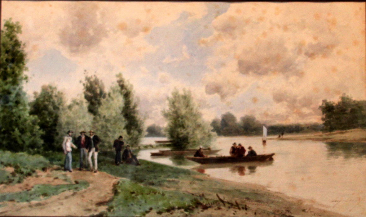 Promenade en barque au bord du Loing