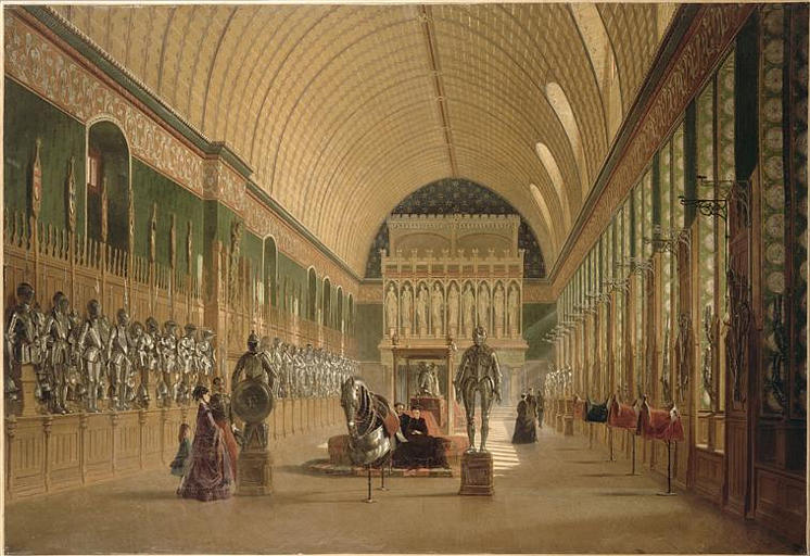 La Salle des preuses au château de Pierrefonds après la restauration de M. E. Viollet-le-Duc