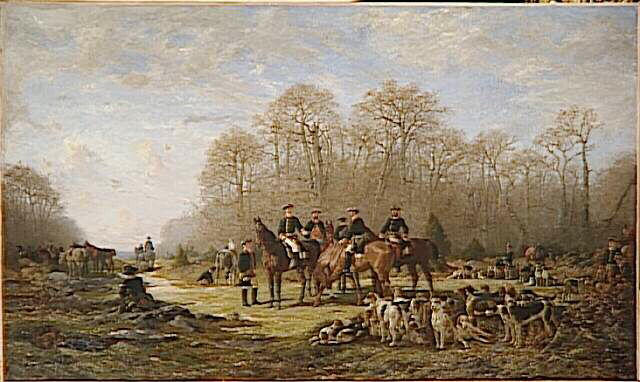 Un rendez-vous de la vénerie de l'Empereur