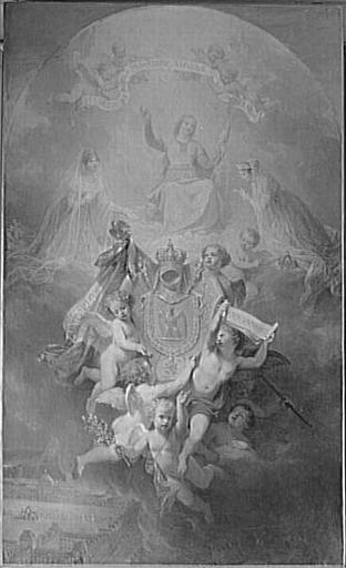 Ex-voto à sainte Geneviève, ou, Sainte Geneviève protégeant l'Empire français (autre titre)