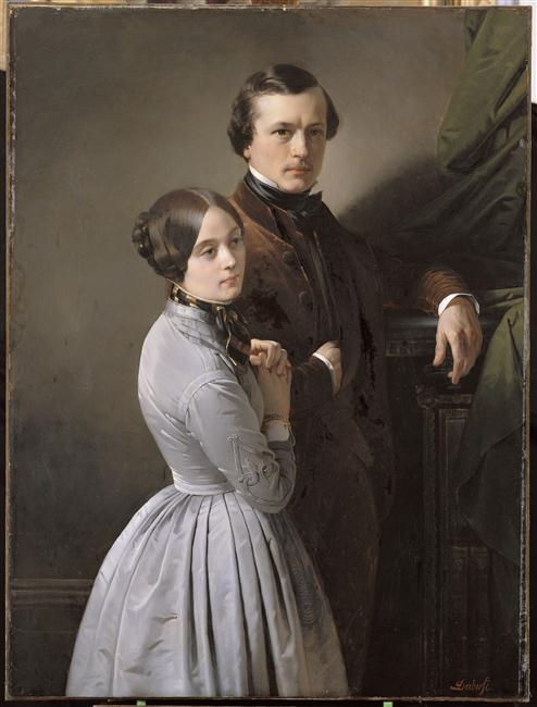 Edouard Dubufe et sa femme