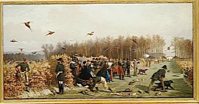 Napoléon III chassant à tir à la faisanderie de Compiègne
