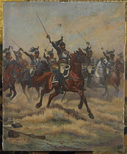 Charge de cuirassiers