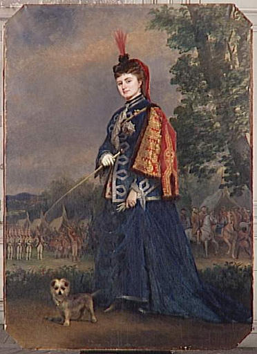 Portrait de Mlle H. Schneider, artiste dramatique, dans le rôle de la grande-duchesse de Gérolstein