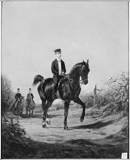 Le Prince impérial à cheval