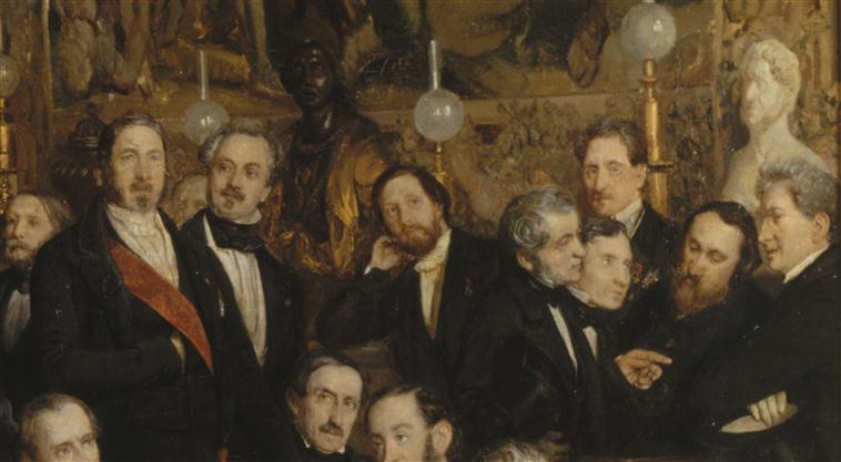 Le salon de M. le comte de Nieuwerkerke, directeur général des musées impériaux, intendant des Beaux-Arts de la Maison de l'Empereur, membre de l'Institut