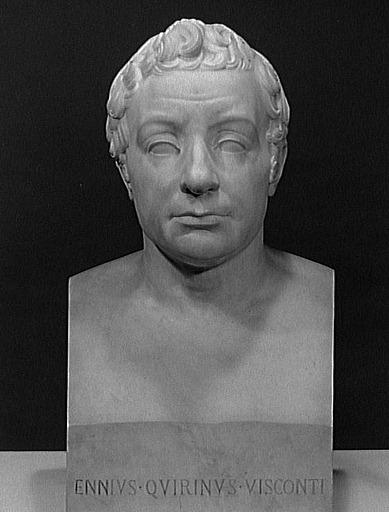 Ennius Quirinus Visconti (Rome, 1751-Paris, 1818), archéologue, conservateur des antiques du musée Napoléon au Louvre