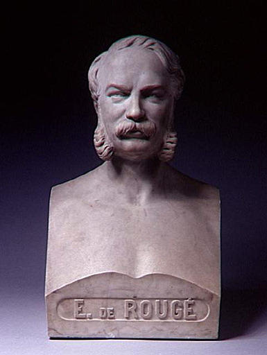 Le Vicomte Emmanuel de Rougé (Paris, 1811 - Bois-Dauphin, Sarthe, 1872), conservateur du département des Antiquités égyptiennes du Louvre, professeur au Collège de France