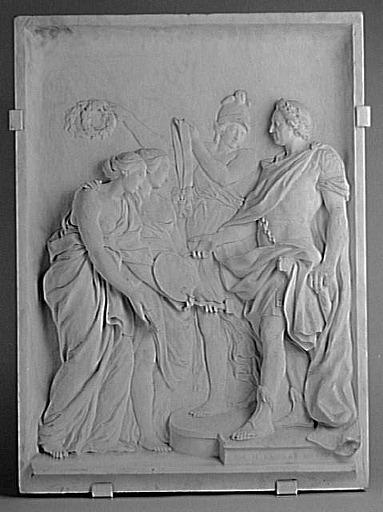 Louis XV récompense la Peinture et la Sculpture, dit aussi Louis XV prenant sous sa protection l'Académie royale