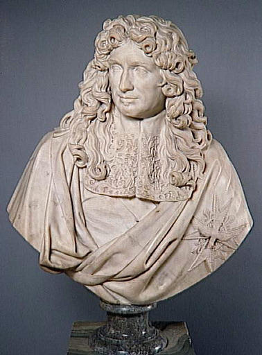 Jean Baptiste Colbert, marquis de Seignelay (Reims, 1619-Paris, 1683) intendant des Finances (1661), contrôleur général (1665), surintendant des Bâtiments, Arts et Manufactures (1664), secrétaire d'Etat à la Maison du roi et à la Marine