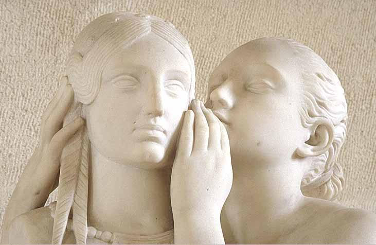 Premier secret confié à Vénus, dit aussi, Jeune fille confiant son secret à Vénus