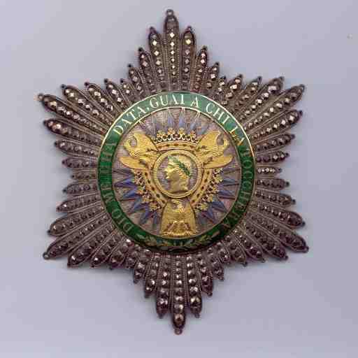 Plaque  de l'Ordre de la Couronne de Fer