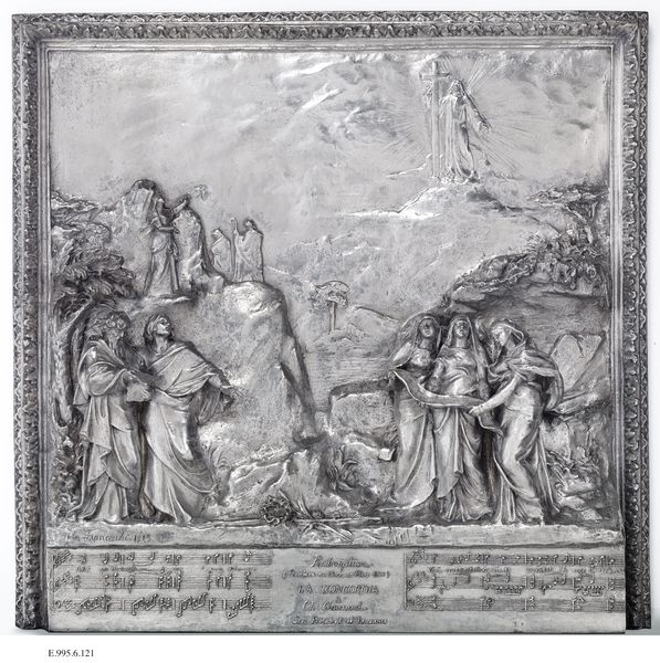 Plaque commémorative de la 1ère audition de "Rédemption" de Charles Gounod (20 mars 1883)