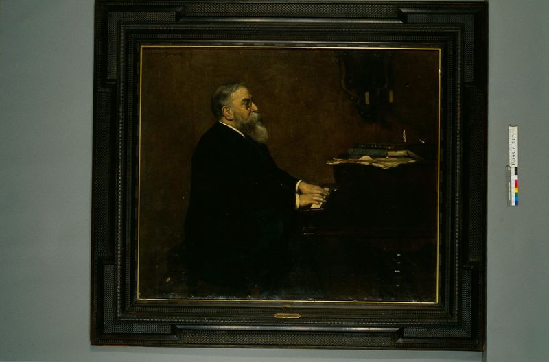 Portrait de Raoul Pugno (1852-1914) au piano