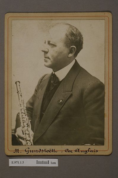 Portrait du joueur de cor anglais H. Gundstoëtt